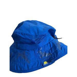 Sun Protection Zone Safari Hat OS Blue Shark Print UPF 50+ Kids